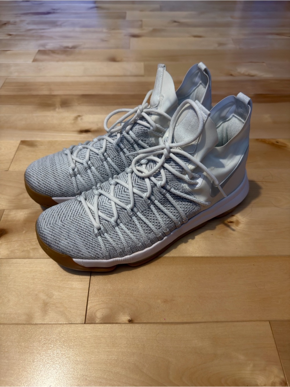 Nike Zoom KD9 Elite Men 11 Summer Pack White Ivory Grey 878637-001 Durant